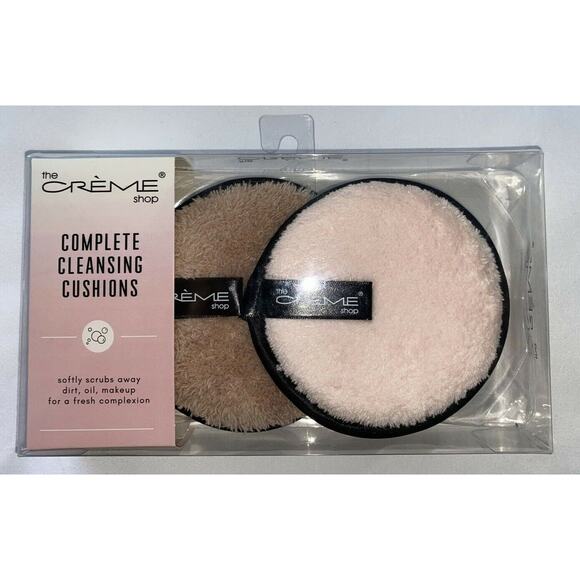 The Crème Shop Complete Cleansing Cushions Microfiber Cruelty-Free - Picture 1 of 12